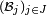 \scriptstyle\ (\mathcal{B}_{j})_{j\in J}\ 