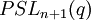 PSL_{n+1}(q)\,