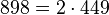 898=2 \cdot  449