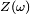 \scriptstyle\ Z(\omega)\ 