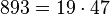 893=19 \cdot  47