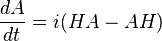  {dA\over dt} = i( H A - A H ) 