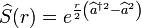 \widehat{S}(r)=e^{\frac{r}{2}\left(\widehat{a}^{\dagger 2}-\widehat{a}^{2}\right)}