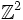   \mathbb{Z}^2\,
