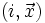 (i, \vec x)