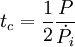 t_c = \frac{1}{2} \frac{P}{\dot P_i}