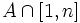 A \cap [1, n]