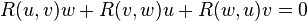 R(u,v)w+R(v,w)u+R(w,u)v=0 ^{}_{}