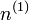 \,\! n^{(1)}