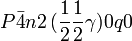 P\bar{4}n2\,(\frac{1}{2}\frac{1}{2}\gamma)0q0