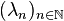 (\lambda_n)_{n\in\N}