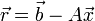 \vec r = \vec b - A \vec x