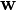 {\mathbf w}