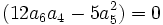 (12a_6a_4-5a_5^2) = 0 
