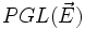 PGL(\vec E)\,