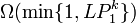 \Omega(\min\{1, LP_1^k\})