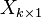 X_{k\times 1}