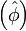 \left(\hat\phi\right)