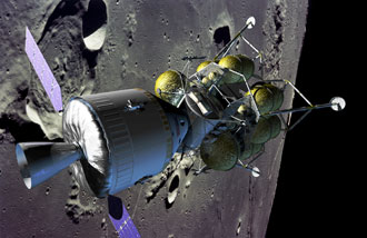Orion et le module lunaire