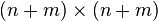 (n+m)\times(n+m)