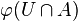 \varphi(U\cap A)