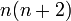 n(n+2)\,