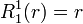  R^1_1(r) = r \,