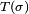 \scriptstyle\ T(\sigma)\ 