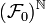 (\mathcal{F}_0)^\N