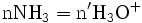 \rm n NH_3=n' H_3O^+ \, 