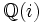 \mathbb{Q}(i)\,