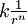 k \tfrac{1}{r^n}
