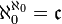 \aleph_0^{\aleph_0}=\mathfrak c