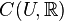 C(U,\mathbb R)