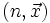 (n,\vec x)