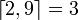 \left\lceil 2,9 \right\rceil = 3