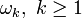 \omega_k, \ k \ge 1