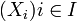 (X_i)i\in I