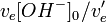 v_e [OH^-]_{0^{ }}/v_e^{\prime}