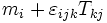 m_i + \varepsilon_{ijk} T_{kj}