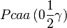 Pcaa\,(0\frac{1}{2}\gamma)