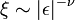\xi\sim|\epsilon|^{-\nu}~