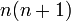 n(n+1)\,