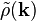\tilde{\rho}(\mathbf{k})