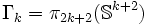 \ \Gamma_k=\pi_{2k+2}(\mathbb{S}^{k+2})