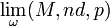 \lim_\omega(M,n d, p)