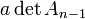 \,a\det A_{n-1} 