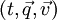 (t,\vec{q},\vec{v})