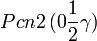 Pcn2\,(0\frac{1}{2}\gamma)