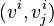 (v^i,v^i_j)